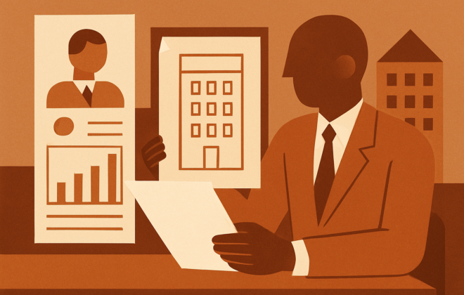 Ilustración sobre cómo evaluar al promotor en crowdfunding inmobiliario
