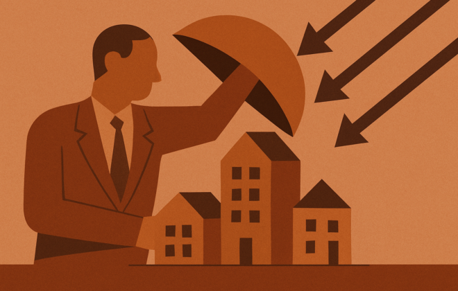 Ilustración de los riesgos del crowdfunding inmobiliario y cómo reducirlos